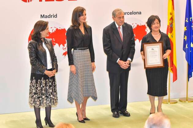 Spanish Queen Letizia during 3 edition of International Friendship Award in Madrid on Wednesday, 30 October 2019 Cordon Press  ANTONIOxQUILEZx0711