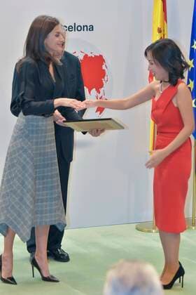 Spanish Queen Letizia during 3 edition of International Friendship Award in Madrid on Wednesday, 30 October 2019 Cordon Press  ANTONIOxQUILEZx0711