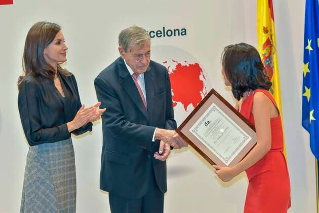Spanish Queen Letizia during 3 edition of International Friendship Award in Madrid on Wednesday, 30 October 2019 Cordon Press  ANTONIOxQUILEZx0711