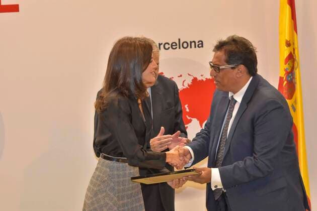 Spanish Queen Letizia during 3 edition of International Friendship Award in Madrid on Wednesday, 30 October 2019 Cordon Press  ANTONIOxQUILEZx0711
