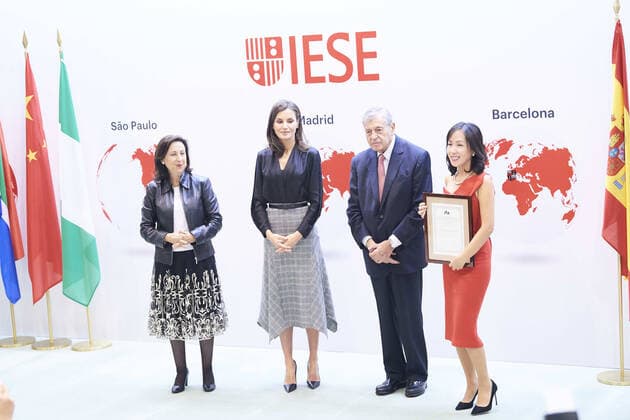October 30, 2019, Madrid, Madrid, Spain: Queen Letizia of Spain attends the Delivery of the third edition of the International Friendship Award at IESE Campus on October 30, 2019 in Madrid, Spain Madrid Spain  - ZUMAg15_ 20191030_zaf_g15_033 Copyright: xJackxAbuinx