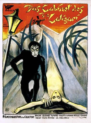 Conrad Veidt & Lil Dagover Poster Characters: Cesare, Jane Olsen Film: The Cabinet Of Dr. Caligari (DE 1920) Auch: Das Kabinett Des Doktor Caligari Director: Robert Wiene 26 February 1920  Copyright: MaryxEvansxAFxArchive 12026531 editorial use only