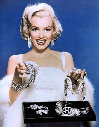 Marilyn Monroe Characters: Lorelei Lee Film: Gentlemen Prefer Blondes (USA 1953) Jewels By Harry Winston Director: Howard Hawks 01 July 1953  Copyright: MaryxEvansxAFxArchive 12076527 editorial use only