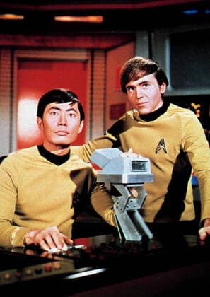 George Takei & Walter Koenig Characters: Sulu & Chekov Television: Star Trek (TV-Serie) Usa 1966-1969, Star Trek: The Original Series Tos 08 September 1966  Copyright: MaryxEvansxAFxArchive 12091370 editorial use only