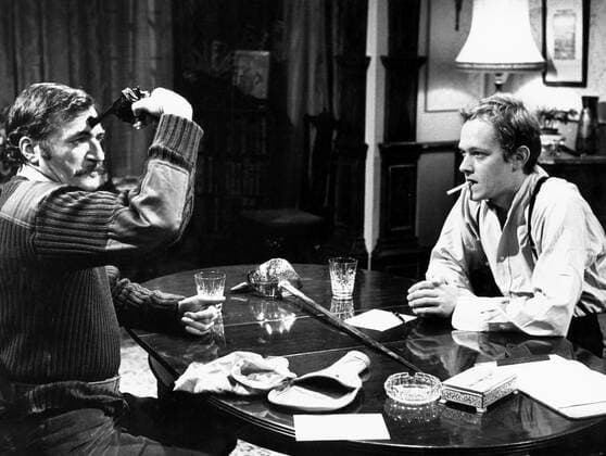 Nigel Davenport & Michael Pennington Television: An Affair Of Honour (1971) Director: Mark Cullingham 01 September 1972  Copyright: BbcxAFxArchivexMaryxEvans 12453109 editorial use only
