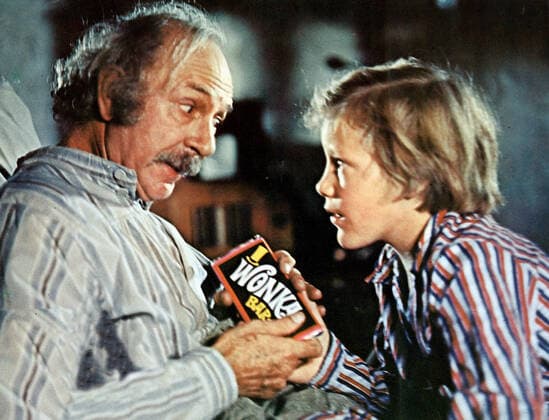 Jack Albertson & Peter Ostrum Film: Willy Wonka & The Chocolate Factory (USA 1971) Director: Mel Stuart 30 June 1971  Copyright: WarnerxBros.xAFxArchivexMaryxEvans 12455859 editorial use only