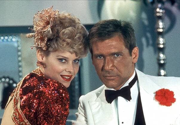 Kate Capshaw & Harrison Ford Characters: Wilhelmina Willie Scott & Indiana Jones Film: Indiana Jones And The Temple Of Doom; Indiana Jones 2 (USA 1984) Director: Steven Spielberg 23 May 1984  Copyright: MaryxEvansxAFxArchivexLucasfilm 12459296 editorial use only