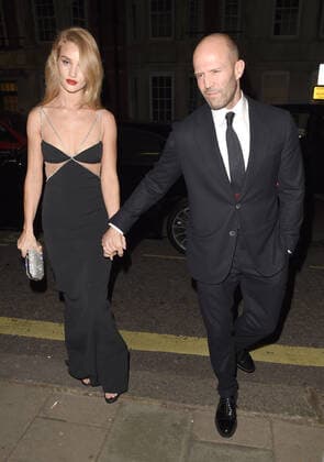 Rosie Huntington-Whiteley and Jason Statham attend Harper s Bazaar Women Of The Year Awards 2019 at Claridge s Hotel in London. OCTOBER 29th 2019  TMMx193947