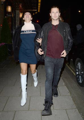 Natasha Grano and Elijah Rowen attend Harper s Bazaar Women Of The Year Awards 2019 at Claridge s Hotel in London. OCTOBER 29th 2019  TMMx193947