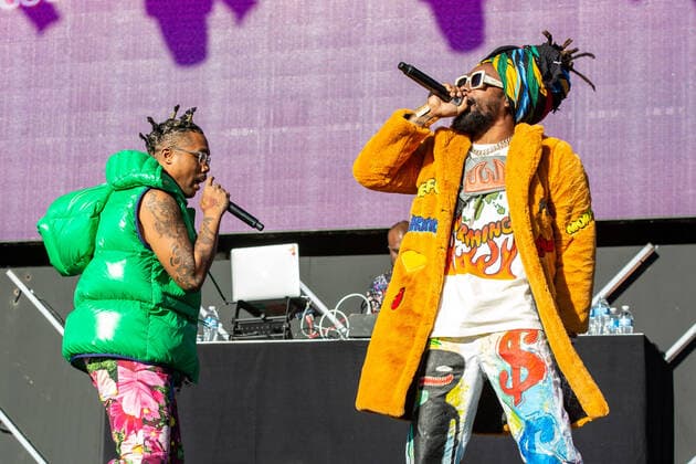 November 1, 2019, Las Vegas, Nevada, U.S: WOWGR8 (DOCTUR DOT) and OLU (JOHNNY VENUS) of EarthGang during the Day N Vegas Music Festival at the Las Vegas Festival Grounds in Las Vegas, Nevada Las Vegas U.S. - ZUMAs135 20191101_zap_s135_097 Copyright: xDanielxDeSloverx