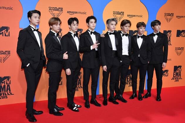 South Korean band NCT 127 pose for the media during the photocall of MTV European Music Awards held in Seville, Andalusia, Spain, 03 November 2019. MTV European Music Awards in Seville !ACHTUNG: NUR REDAKTIONELLE NUTZUNG!  Copyright: xRaulxCaroxCadenasx GRAF1967 20191103-637084074263847983