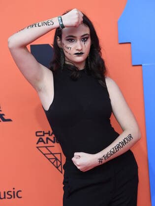 November 3, 2019, Seville, Andalusia, Spain: 2019 MTV Europe Music Awards (EMAs) held at the FIBES Conference and Exhibition Centre - Arrivals..Featuring: Jamie Margolin.Where: Seville, Andalusia, Spain.When: 03 Nov 2019.Credit: Sean ThorntonCover Images Seville Spain - ZUMAc218 20191103_zia_c218_069 Copyright: xCOVERxImagesx