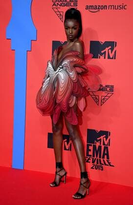 British model Leomie Anderson poses for the media during the photocall of MTV European Music Awards held in Seville, Andalusia, Spain, 03 November 2019. MTV European Music Awards in Seville !ACHTUNG: NUR REDAKTIONELLE NUTZUNG!  Copyright: xRaulxCaroxCadenasx GRAF1990 20191103-637084077588359264