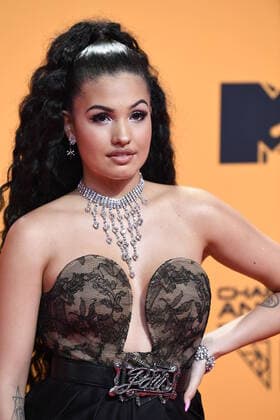 November 3, 2019, Seville, Andalusia, Spain: 2019 MTV Europe Music Awards (EMAs) held at the FIBES Conference and Exhibition Centre - Arrivals..Featuring: Mabel.Where: Seville, Andalusia, Spain.When: 03 Nov 2019.Credit: Sean ThorntonCover Images Seville Spain - ZUMAc218 20191103_zia_c218_148 Copyright: xCOVERxImagesx