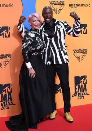 November 3, 2019, Seville, Andalusia, Spain: 2019 MTV Europe Music Awards (EMAs) held at the FIBES Conference and Exhibition Centre - Arrivals..Featuring: Rebecca King-Crews, Terry Crews.Where: Seville, Andalusia, Spain.When: 03 Nov 2019.Credit: Sean ThorntonCover Images Seville Spain - ZUMAc218 20191103_zia_c218_183 Copyright: xCOVERxImagesx