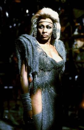 Tina Turner Characters: Aunty Entity Film: Mad Max Beyond Thunderdome; Mad Max 3 (AUS 1985) Director: George Miller 10 July 1985  Copyright: MaryxEvansxAFxArchivexWarnerxBros 12474860 editorial use only