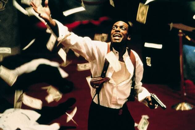 Chris Tucker Characters: Detective James Carter Film: Rush Hour (USA 1998) Director: Brett Ratner 18 September 1998  Copyright: MaryxEvansxAFxArchivexNewxLine 12561154 editorial use only