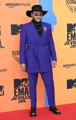November 3, 2019, Seville, Andalusia, Spain: 2019 MTV Europe Music Awards (EMAs) held at the FIBES Conference and Exhibition Centre - Arrivals..Featuring: Hugo Gloss.Where: Seville, Andalusia, Spain.When: 03 Nov 2019.Credit: Sean ThorntonCover Images Seville Spain - ZUMAc218 20191103_zia_c218_033 Copyright: xCOVERxImagesx
