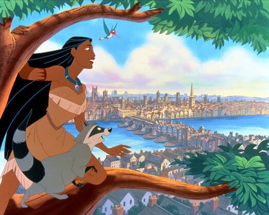 Pocahontas & Meeko Characters: , Film: Pocahontas Ii: Journey To A New World (USA 1998) Director: Tom Ellery & Bradley Raymond 03 August 1998  Copyright: MaryxEvansxAFxArchivexDisney 12571681 editorial use only