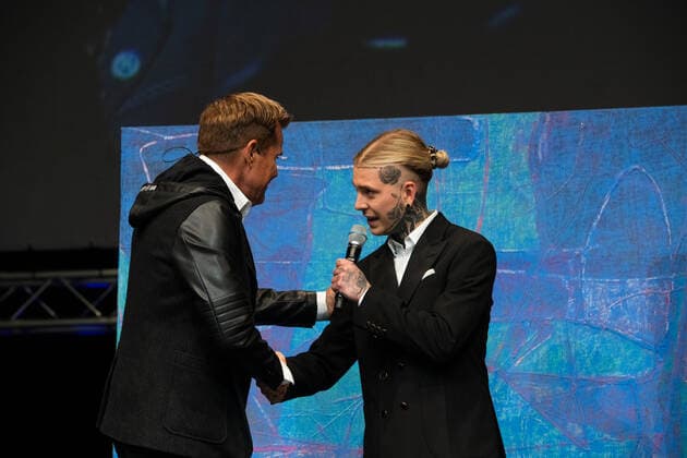 Juergen Hoeller PowerDays, Presentation of the Lifetime Award to Dieter Bohlen, Munich Olympic Hall 03 11 2019 IM BILD DieterBohlen, Alexander Höller