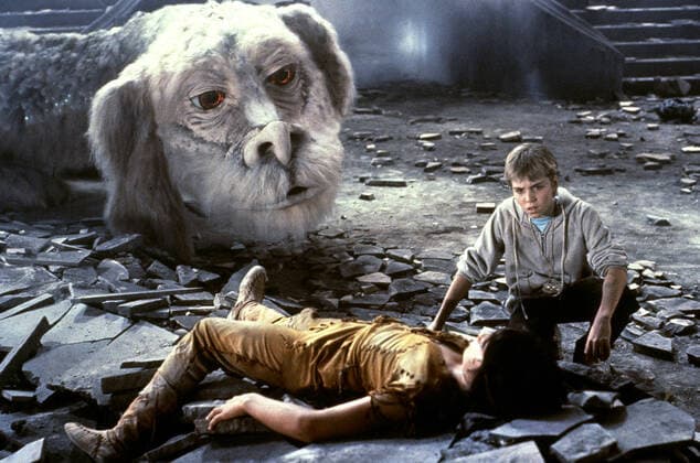 Kenny Morrison & Jonathan Brandis Characters: Atreyu & Bastian Bux Film: The Neverending Story Ii: The Next Chapter (USA DE 1990) Fuchur (Falkor) Director: George Miller 25 October 1990  Copyright: MaryxEvansxAFxArchivexWarnerxBros. 12575694 editorial use only