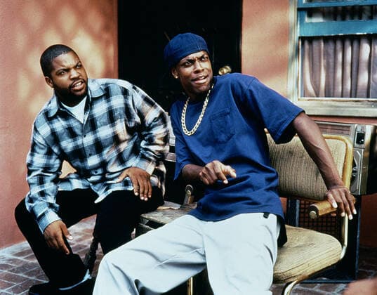 Ice Cube & Chris Tucker Characters: Craig Jones & Smokey Film: Friday (1993) Director: F. Gary Gray 26 April 1995  Copyright: MaryxEvansxAFxArchivexNewxLine 12583219 editorial use only