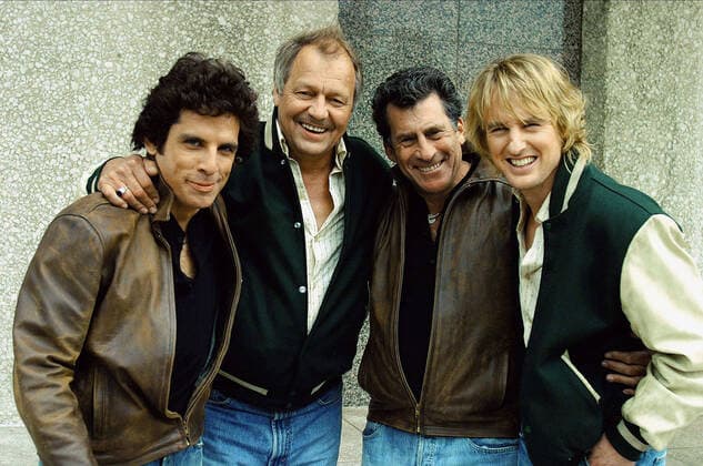 Ben Stiller, David Soul, Paul Michael Glaser & Owen Wilson Characters: David Starsky,Original Hutch,Original Starsky & Ken Hutchinson Film: Starsky & Hutch; Starsky And Hutch (USA 2004) Director: Todd Phillips 26 February 2004  Copyright: MaryxEvansxAFxArchivexWarnerxBros. 12624750 editorial use only