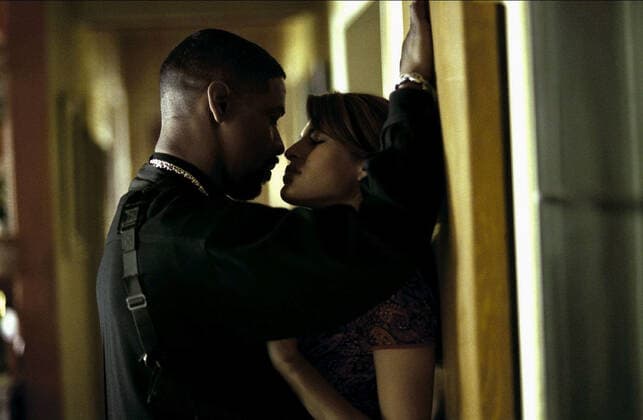 OSCARS. Bester Hauptdarsteller. Preisträger 2001-2010 Denzel Washington & Eva Mendes Characters: Alonzo & Sara (as Eva Mendez) Film: Training Day (USA AUS 2001) Director: Antoine Fuqua 02 September 2001  Copyright: MaryxEvansxAFxArchivexWarnerxBros. 12635771 editorial use only