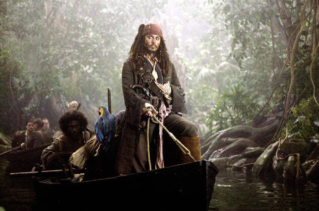 Johnny Depp Characters: Jack Sparrow Film: Pirates Of The Caribbean: Dead Man S Chest; Pirates Of The Caribbean 2 (USA 2006) Director: Gore Verbinski 24 June 2006  Copyright: MaryxEvansxAFxArchivexWaltxDisneyxPictures 12647092 editorial use only