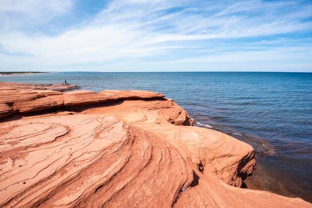 Red sandstone, rock formation, Cavendish Beach, Prince Edward Island, Canada, North America Copyright: imageBROKER/MarkusxKeller ibxmkl05065550.jpg