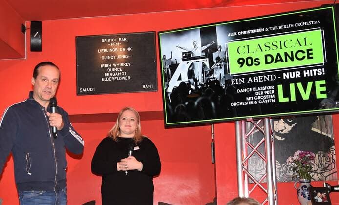 6 11 2019 Frankfurt am Main, BristolBar Composer Alex Christensen presents his Musk Project Classical 90s Dance 3