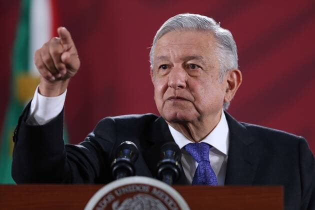 Mexican President Andres Manuel Lopez Obrador speaks during a press conference in Mexico City, Mexico, 6 November 2019. Lopez Obrador avoided committing himself unequivocally to not using language that stigmatizes journalists who ar critical about his Government. I don t have to compromise because I ve acted respectfully to everyone, he said. Lopez Obrador press conference !ACHTUNG: NUR REDAKTIONELLE NUTZUNG!  Copyright: xSashenkaxGutierrezx MEX7914 20191106-637086566210513098