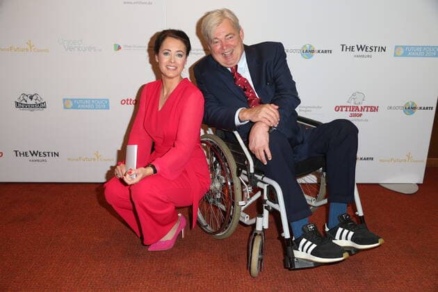 Hamburg Annika de Buhr and Matthias Prinz World Future Council present the Future Policy Award 2019 at the Hotel Hafen Hamburg on 6 11 2019