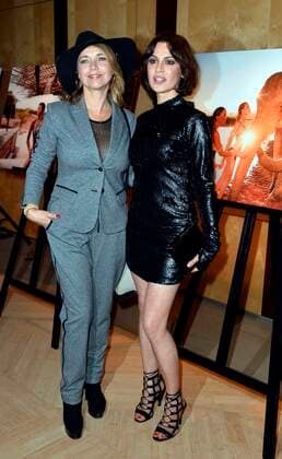 Tina Ruland, Natalia Avelon at the presentation Lambertz Fine Art Calendar 2020 African Moods at the Embassy of South Africa in Berlin