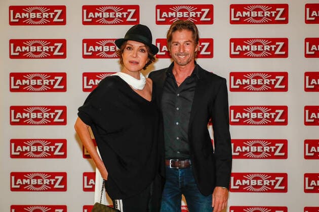 Anouschka Renzi, Marc Zabinski at the presentation Lambertz Fine Art Calendar 2020 African Moods at the Embassy of South Africa in Berlin