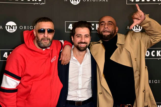 Bilder des Jahres 2019, Entertainment 11 November Entertainment Themen der Woche KW45 Kida Khodr Ramadan, Özgür Yildirim und Veysel Gelin bei der Premiere der 3. Staffel der TNT TV-Serie 4 Blocks im Gloria Palast. München, 06.11.2019 *** Kida Khodr Ramadan, Özgür Yildirim and Veysel Gelin at the premiere of the 3 season TNT TV series 4 Blocks at Gloria Palast Munich, 06 11 2019 Foto:xA.xHübnerx xFuturexImage