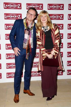 Nanna Cuckoo with husband Dirk Ullmann at the vernissage of African Moods for the presentation of the Lambertz Fine Art Calendar 2020 at the South African Embassy Berlin, 06 11 2019 Foto:xN.xKubelkax xFuturexImage