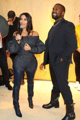 NEW YORK, NY - NOVEMBER 6, 2019 Kim Kardashian West & Kanye West attend the Kanye West Follow God music video presentation at the Burberry Store, November 6, 2019 in New York City. Photo Copyright: xWalikxGoshornx