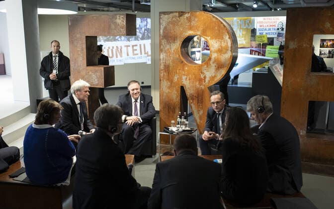 Federal Foreign Minister Heiko Maas, SPD, and US Secretary of State Mike Pompeo visit the Contemporary History Forum in Leipzig Here in conversation with contemporary witnesses 07 11 2019 Leipzig Germany Copyright: xThomasxKoehler photothek.netx