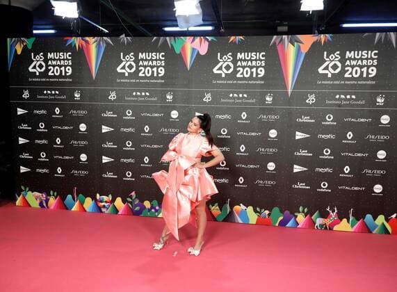 Spanish singer Rosalia poses upon arrival at the 40 Music Awards ceremony at the Wizink Center in Madrid, Spain, 08 November 2019. Music radio 40 Music Awards ceremony !ACHTUNG: NUR REDAKTIONELLE NUTZUNG!  Copyright: xDavidxFernándezx GRAF5301 20191108-637088404168045260
