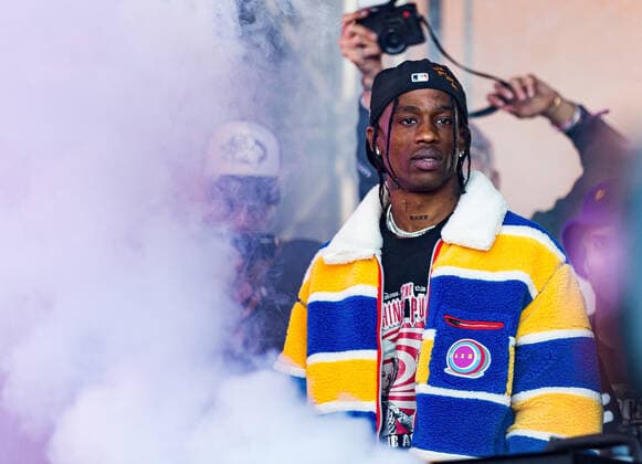 HOUSTON, TEXAS - NOVEMBER 09: Travis Scott performs during the second annual Astroworld Festival at NRG Park on November 9, 2019 in Houston, Texas. Photo: Trish Badger imageSPACE MediaPunch Copyright: xTrishxBadgerx