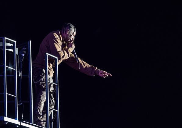 HOUSTON, TEXAS - NOVEMBER 09: Travis Scott performs during the second annual Astroworld Festival at NRG Park on November 9, 2019 in Houston, Texas. Photo: Trish Badger imageSPACE MediaPunch Copyright: xTrishxBadgerx