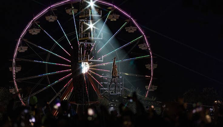 HOUSTON, TEXAS - NOVEMBER 09: Travis Scott performs during the second annual Astroworld Festival at NRG Park on November 9, 2019 in Houston, Texas. Photo: Trish Badger imageSPACE MediaPunch Copyright: xTrishxBadgerx