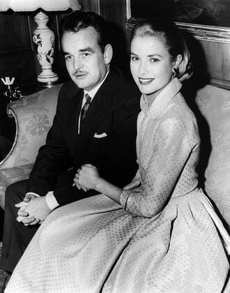 Prince Rainier III & Grace Kelly, Prince & Princess Of Monaco, on their wedding day.  Copyright: MaryxEvansxAllstar 12024790 editorial use only