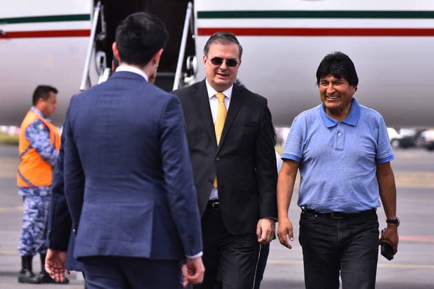Evo Morales political asylum in Mexico City MEXICO CITY, MEXICO - NOVEMBER 12: Ex Bolivia s President Evo Morales arrives at the International Airport of Mexico, after having accepted political asylum due to his resignation as president of the Bolivian country because of a coup d etat on November 12, 2019 in Mexico City, Mexico  Copyright: xCarlosxTischlerx EYE_0126