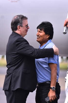 Evo Morales political asylum in Mexico City MEXICO CITY, MEXICO - NOVEMBER 12: Ex Bolivia s President Evo Morales arrives at the International Airport of Mexico, after having accepted political asylum due to his resignation as president of the Bolivian country because of a coup d etat on November 12, 2019 in Mexico City, Mexico  Copyright: xCarlosxTischlerx EYE_9936