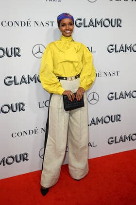 Model Halima Aden arriving at the Glamour Women of the Year Awards in New York City - Nov 11, 2019 - Glamour Women of the Year Awards 2019, New York City New York United States  Copyright: xNYCxPicturesx 111119_GlamourWOTY_K199