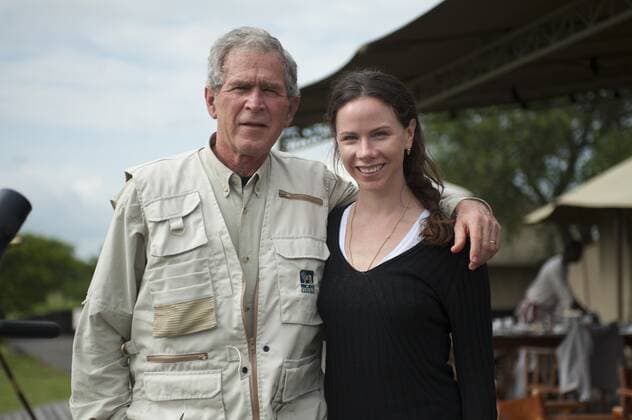 George W. Bush & Barbara Bush 43rd U.S President George Bush Family Safari Tanzania, Africa 28 November 2011 George W. Bush & Barbara Bush 43rd U.S President George Bush Family Safari Tanzania, Africa 28 November 2011.  Copyright: MaryxEvansxAllstarxDuncanxWillets 12516138