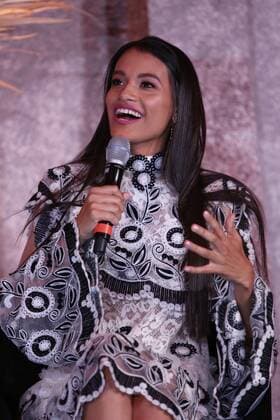 Actress Isabel Bautista poses for a photograph during the presentation of the series Hernan , which will broadcasted on November 24 by Mexican channel Azteca 7, and which shows conqueror Hernan Cortes upon his arrival and at the beginning of the conquest of Mexico on 14 March 1519. EFE Sashenka Gutierrez Presented in Mexico the series Hernan about the conquest of Mexico !ACHTUNG: NUR REDAKTIONELLE NUTZUNG!  Copyright: xSashenkaxGutierrezx MEX8637 20191113-637092790014806998