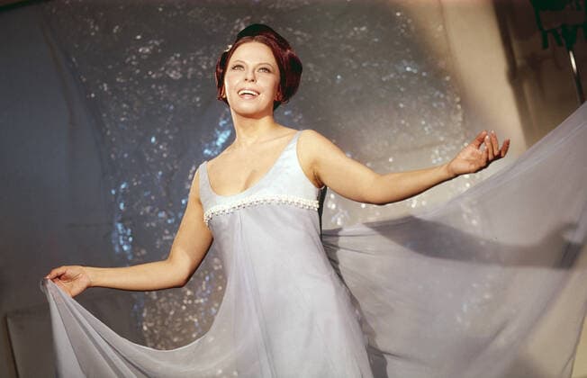 Sylvia Geszty, unagrisch deutsche Opernsängerin, Deutschland ca. 1977. Hungarian German opera singer Sylvia Geszty, Germany ca. 1977. Nur redaktionelle Nutzung. Editorial usage only. Copyright: ArthurxGrimm UnitedArchives82000931